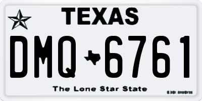 TX license plate DMQ6761