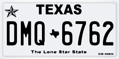 TX license plate DMQ6762