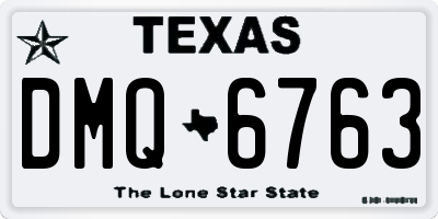 TX license plate DMQ6763