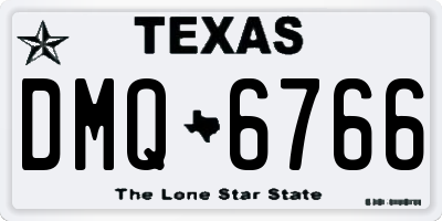TX license plate DMQ6766