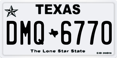TX license plate DMQ6770