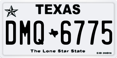 TX license plate DMQ6775