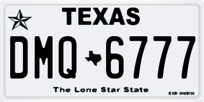 TX license plate DMQ6777