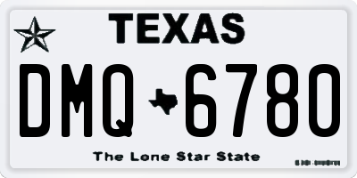 TX license plate DMQ6780