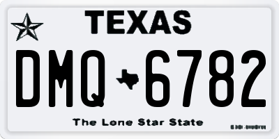 TX license plate DMQ6782