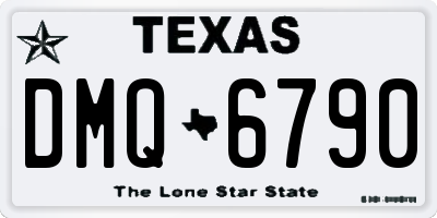 TX license plate DMQ6790