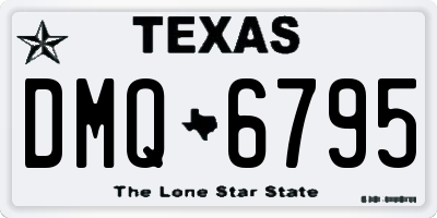 TX license plate DMQ6795