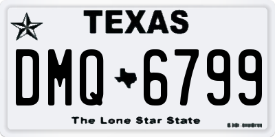 TX license plate DMQ6799