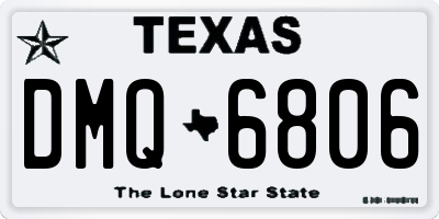 TX license plate DMQ6806