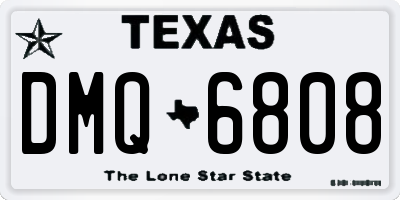TX license plate DMQ6808
