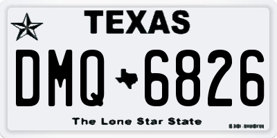 TX license plate DMQ6826
