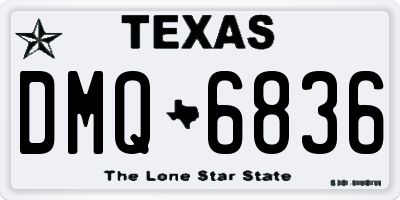 TX license plate DMQ6836