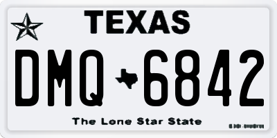 TX license plate DMQ6842