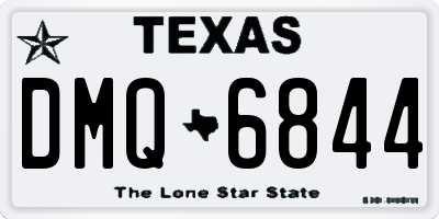 TX license plate DMQ6844