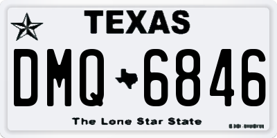 TX license plate DMQ6846