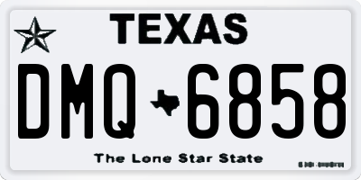 TX license plate DMQ6858