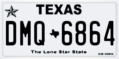 TX license plate DMQ6864
