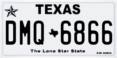 TX license plate DMQ6866