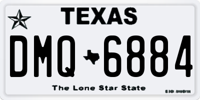 TX license plate DMQ6884