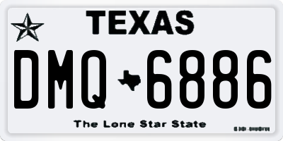 TX license plate DMQ6886