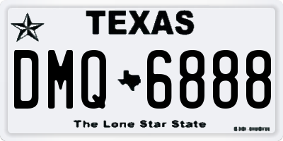TX license plate DMQ6888