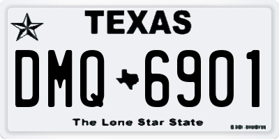 TX license plate DMQ6901