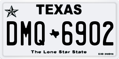 TX license plate DMQ6902