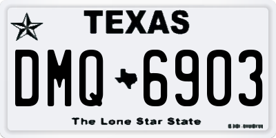 TX license plate DMQ6903