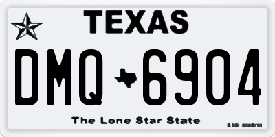 TX license plate DMQ6904