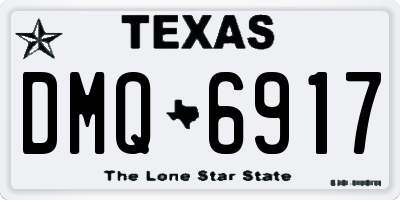 TX license plate DMQ6917