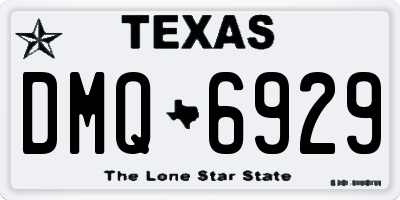 TX license plate DMQ6929