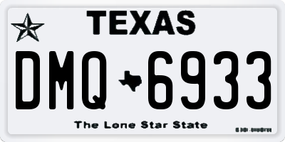 TX license plate DMQ6933