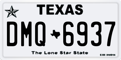 TX license plate DMQ6937