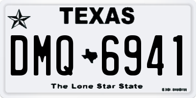 TX license plate DMQ6941