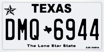 TX license plate DMQ6944