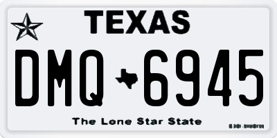 TX license plate DMQ6945