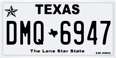 TX license plate DMQ6947