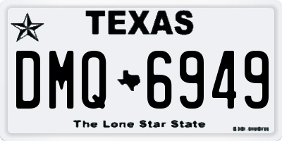 TX license plate DMQ6949