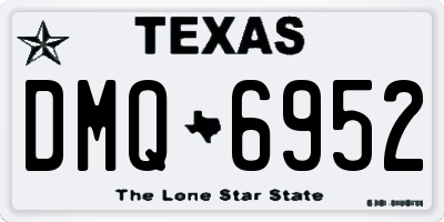 TX license plate DMQ6952