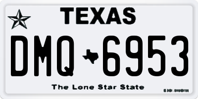 TX license plate DMQ6953
