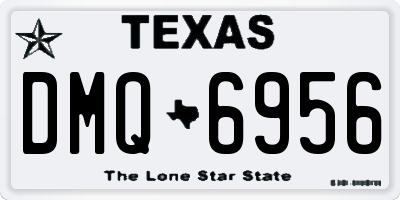 TX license plate DMQ6956
