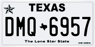 TX license plate DMQ6957