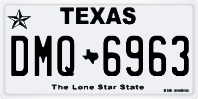TX license plate DMQ6963