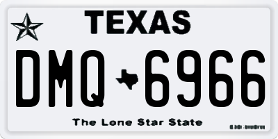 TX license plate DMQ6966