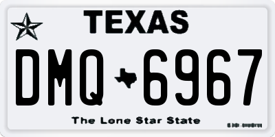 TX license plate DMQ6967