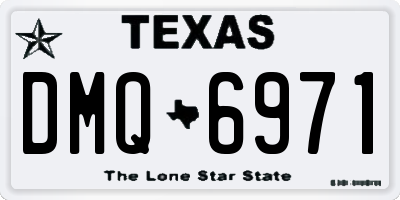 TX license plate DMQ6971