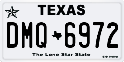 TX license plate DMQ6972