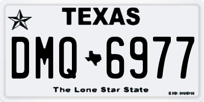 TX license plate DMQ6977