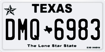 TX license plate DMQ6983