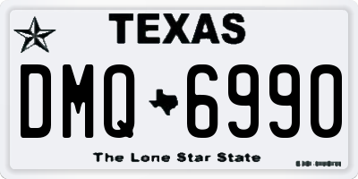 TX license plate DMQ6990